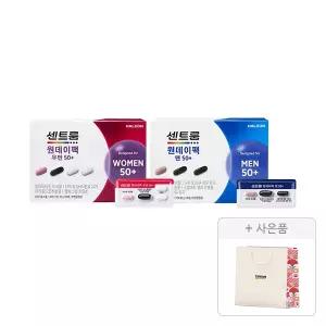센트룸 원데이팩 우먼 50+, 1개+원데이팩 맨 50+, 1개+증정(어버이날 쇼핑백, 1개)