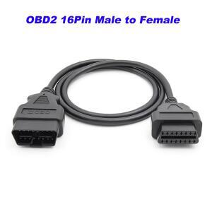 OBD2 16핀 OBDII 케이블 모든 VGATE 스캐너용 연장 KONNWEI 남성 코드 여성 호환 OBD ELM327