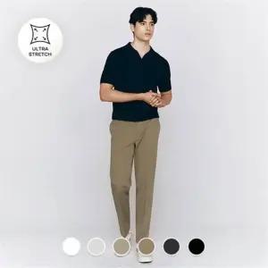 남성 여름 테이퍼드핏 사방스판 히든밴딩 치노 팬츠 면바지 11552601115526 43564