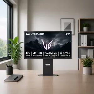 LG전자 울트라기어 27G850A 게이밍 68.5cm 나노IPS 블랙 4K UHD 240Hz 1ms(GTG) 피벗기능 모니터추천 EUM