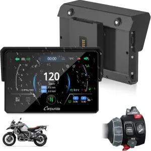 BMW 모터사이클 카플레이 및 안이드 오토 듀얼 블루투스용 카푸라이드 W502BS 5인치 방수 GPS 내비게이션