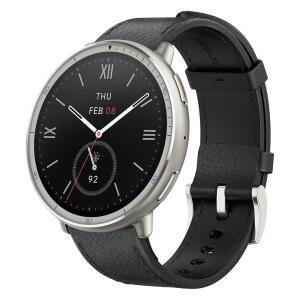 안드로이드 및 아이폰호환 Amazfit 액티브 2 프리미엄 스마트 워치 피트니스 트래커라운드 10일 배터리 방수 GPS 지도 심장 수면 모니터 HYROX 모드 사파이어 글래스 가죽 스포츠 스트랩