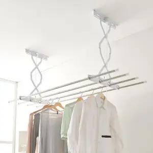 천장 빨래건조대 2단 125cm/베란다 천정형 건조대봉 건조대