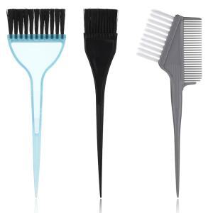 3Pcs 염색약 브러시 헤어 컬러 전문 키트 부드러운 염색 도구 살롱용 어플리케이터 가정용 DIY 색칠