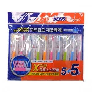 크리오 센스 인터덴탈 항균 초극세모 칫솔 5+5