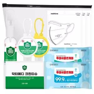 닥터메디 방역키트 위생 2-3호 구성품변경가능 완포장발송 선물 기프트세트마스크 미스크 KF94 새부리형 휴