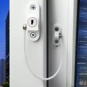 케이블 윈도우락 창문 추락방지 잠금장치 열림잠금방지 용품 안전 우잠금 우잠금장치