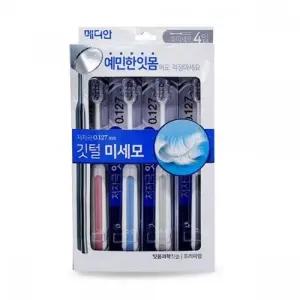 예민한잇몸 잇몸과학 깃털 미세모 저자극 칫솔 4입_25201809