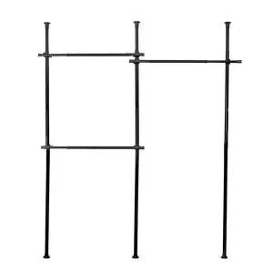 [하프클럽/]블랙 드레스룸 옷걸이 기둥 280cm 행거 3단