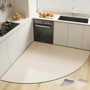 키밍 규조토 코너 발매트 미끄럼방지 주방 120x120cm 발매트