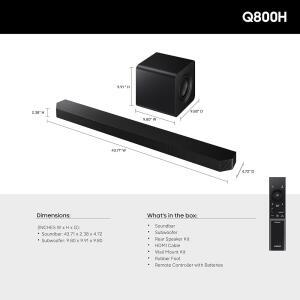 삼성 시리즈 사운드바 HW Q800H 2026 모델 2CH 컴팩트 서브우퍼