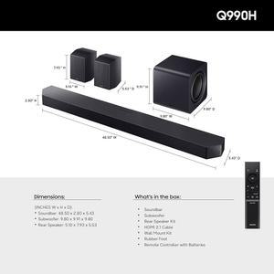 삼성 시리즈 사운드바 HW Q990H 2026 모델 11 4CH 서브우퍼 후면 스피커