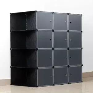 [하프클럽/알티피아]DIY 복합 선반수납장 140x140cm 조립식옷장 수납장 옷