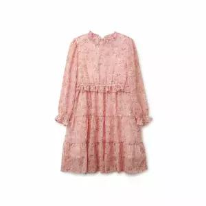 여아핑크티어드플라워쉬폰원피스 (R2313O612-T)