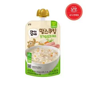 남양 맘스쿠킹 유아 이유식 6개월~ 닭가슴살과채소 100g 1개