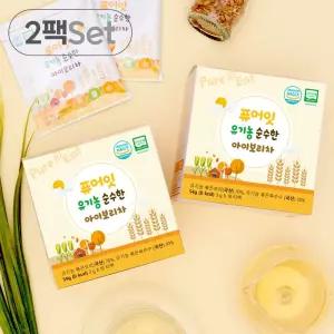 퓨어잇 오가닉 순수한 아이보리차 2팩세트 아기 음료 옥수수 티백 베이비워터쌀가루 이유식 유유식 세척 유
