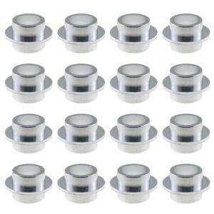 LUORNG 16PCS 롤러 스케이트 베어링 스페이서 8MM 실버 알루미늄 합금 샤프트 인라인 액세서리 스케이트보드 전동 스쿠터용