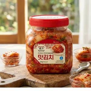 [청정원] 종가 아삭아삭 맛있게 썰어담은 맛김치 1.2kg(PET) x2개