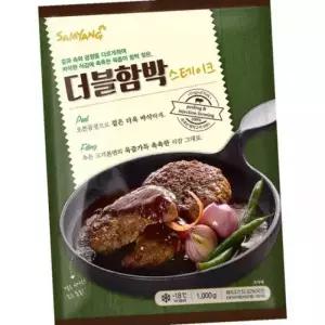 삼양 더블함박스테이크 1k 냉동 간편식 도시락