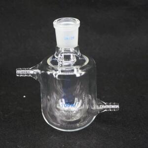 용량 250ml 붕규산 유리 24/29 조인트 재킷 2 레이어 플라스크 반응기 병 실험실 키트 도구