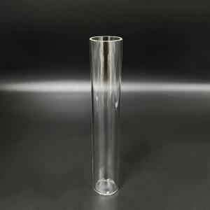 플랫 입  튜브  외경 40mm  전체 길이 225mm/300mm  고 붕규산 유리 바닥