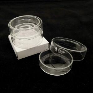 화학 실험실 박테리아 효모에 대 한 5pcs 60mm 붕규산 유리 페트리 배양 접시