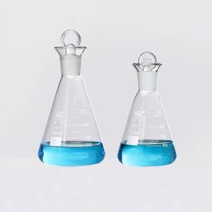 1pc 실험실 유리 오딘 플라스크 요오드 플매트 카펫 러그가 있는 고붕규산 삼각형