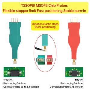 TSSOP8/MSOP8 마이크로칩 프로브 화상 읽기/쓰기  스프링 바늘 프로그램 다운로드 와이어 프로그래머 전자