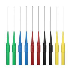 JZDZ  프로브 바늘 멀티 타이머  10 개  1mm  스테인리스 펑크 백 핀 4mm 바나나 소켓 검사 도구 J.30009 +