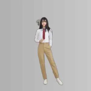 교복몰 스판 베이지 교복바지(여자) 교복 학생복.