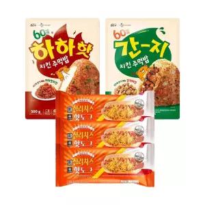 60계 하하하치킨주먹밥 500g+간지치킨주먹밥 500g+칠리치즈핫도그 150gx3개