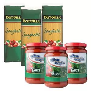 프리텔리롱고바디 토마토바질 350gx3병+ 스파게티면 500gx3봉