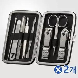 TBZ 고급 네일케어 인조가죽 손톱깎이세트-블랙x2개