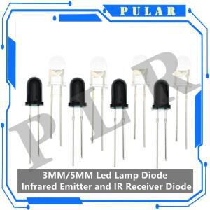 10 쌍 10/50/100/200/500/1000PCS 3mm 5mm 940nm LED 적외선 이미 터 및 IR 수신기 다이오드 PLR 301A ardu