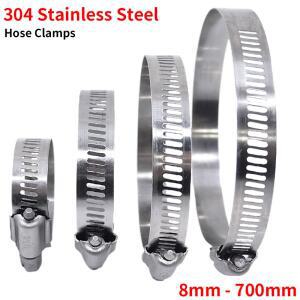 3/10pcs 호스 클립 파이프 클램프 6mm-600mm 스테인레스 스틸 후프 304 자동차 고정 도구