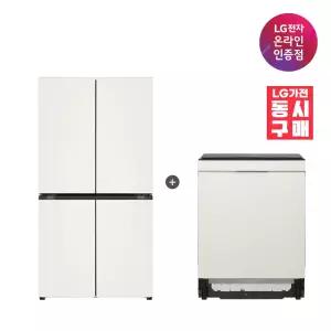 LG 디오스 오브제컬렉션 매직스페이스 냉장고 + LG 디오스 식기세척기 (T875MEE111 + DUE6BGL1E)