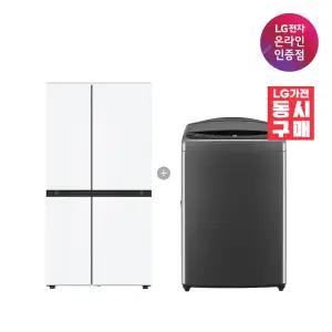 [혜택가 161만] LG 디오스 AI 오브제컬렉션 냉장고(양문형) + LG 통돌이세탁기 (S836MQQ012 + T19MX8A)