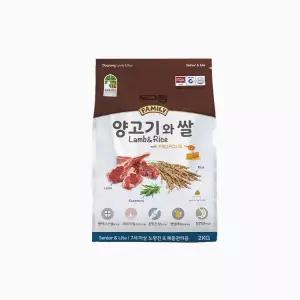 도그랑 훼미리 양고기와 쌀 시니어 라이트 2kg 강아지 사료