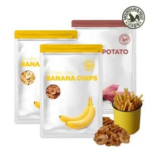[산과들에] 바나나칩500g +구운바나나칩350g +고구마스틱500g /주전부리 간식