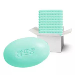 (무배)알뜨랑 세면 비누 그린 1박스 (130g X 80개입)