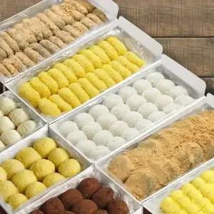 달방아 콩쑥개떡 60g x 16개/찹쌀떡 40g x 28개/ 바나나찰떡 40g x 22개 외