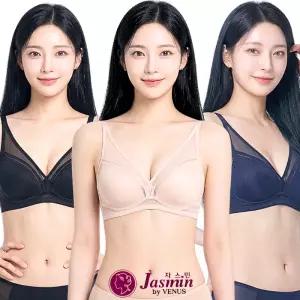 비너스 빅사이즈 노와이어 브라 A B C D E F 컵 풀커버리지 몰드 브래지어 큰가슴 편한 왕 JBR1290