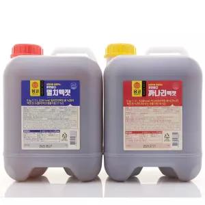 마산몽고 몽고 멸치액젓 9kg X 1개+ 까나리액젓 9kg X 1개/무료배송/멸치조미액젓 98% /멸치액젓 25%/멸치