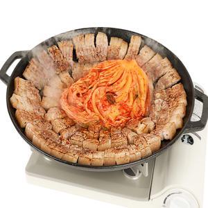 꾸버스 무쇠 그리들 솥뚜껑 주철 불판 구이팬 캠핑 후라이팬 38cm