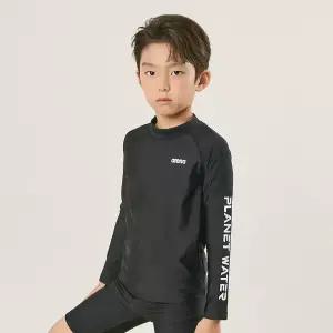 [아레나수영복] 플레닛 아동 레저 래쉬가드 A4BB1BC02BLK