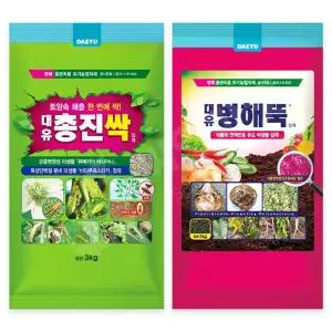 대유 총진싹 3kg + 병해뚝 3kg 병해충관리용 유기농업자재 세트 농약아님