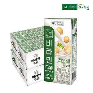 건국두유 비타민 두유 190ml 96팩