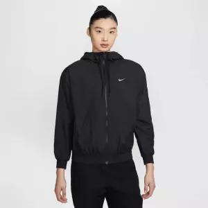 우먼스 나이키 클래식 우븐 루즈 UV 프로텍션 후드 재킷 FV6299-010