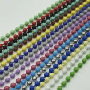 (12cm 10P) 볼체인 비즈 키링 컬러/재료/연결/고리/체인/구슬/악세사리/인형/열쇠/DIY/군번/큐방/걸이/공예