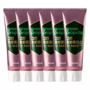 메디안 그린프로폴리스 치약 프레쉬피치 100g x6입